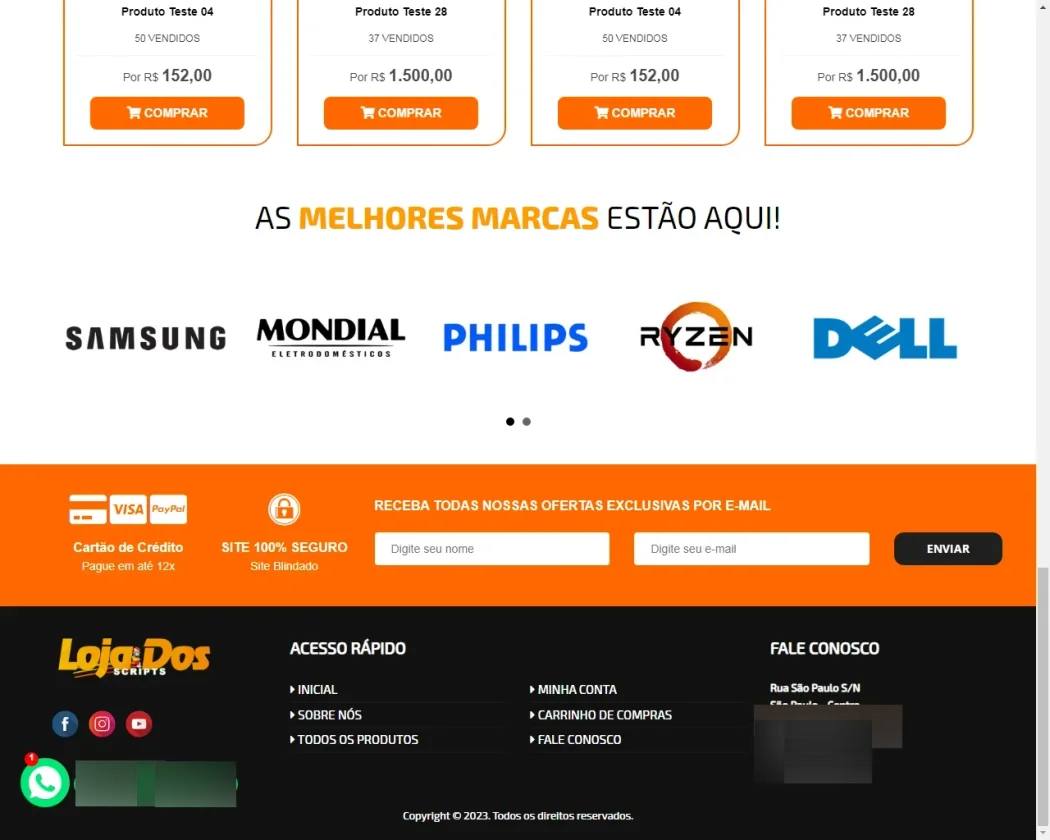 Script PHP completo para loja virtual Online Código Fonte Incluso 2026