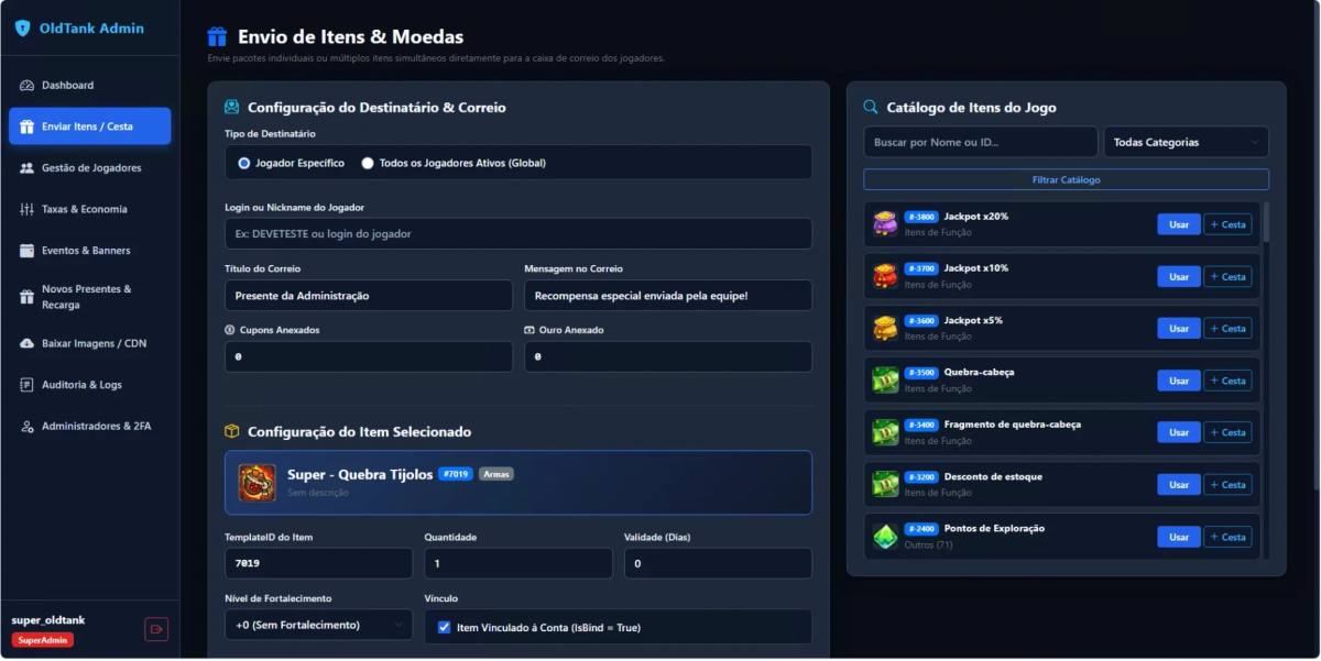 Files Servidor de DDTank 4.1 com LOGGER e ADMIN 2026