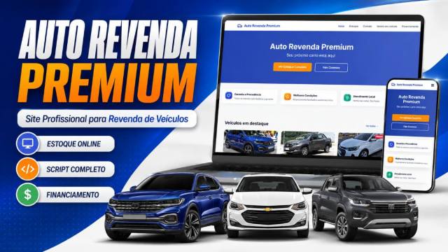 Sistema Completo para Revenda de Veículos – Site + Painel Administrativo Script PHP