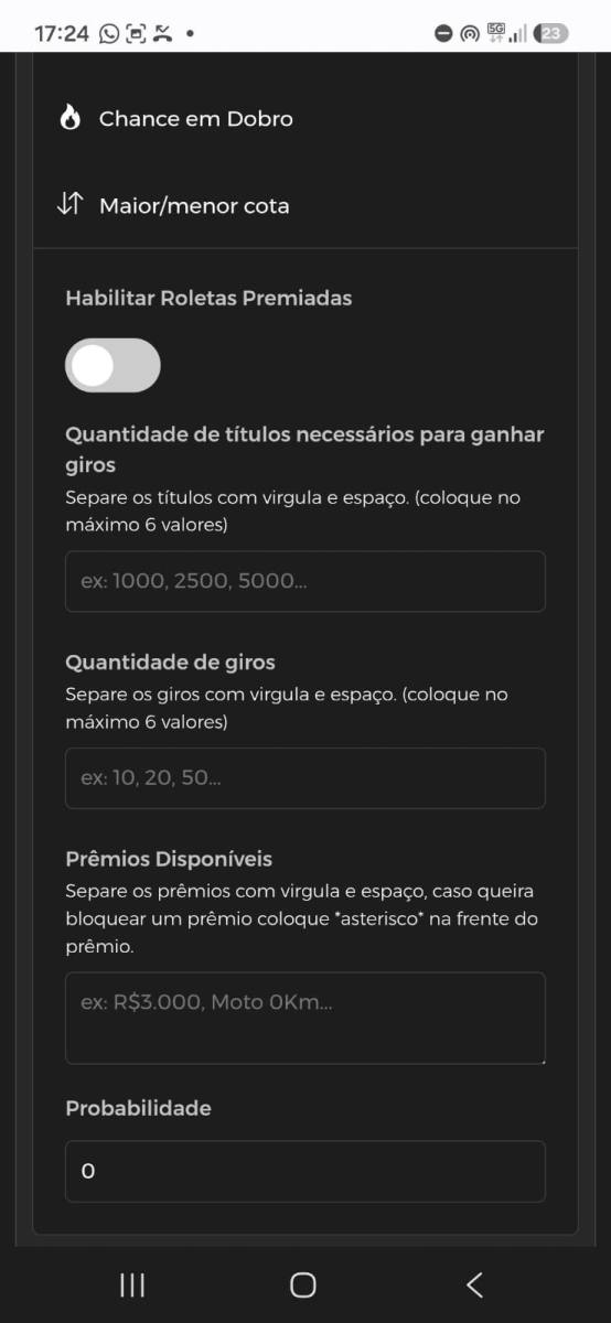 Sistema Rifa PHP Versão 3.2.0