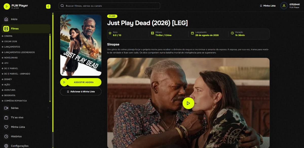 WebPlayer para IPTV V2 – Player Web Completo com Painel Admin, White Label e PIX