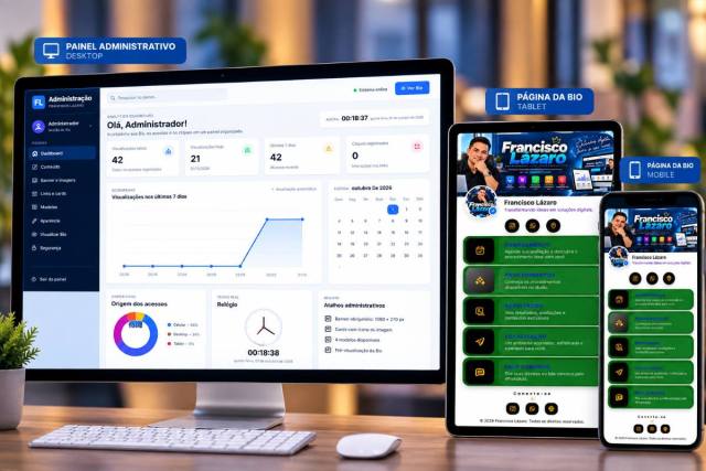 Instabios Profissional – Script PHP de Link na Bio
