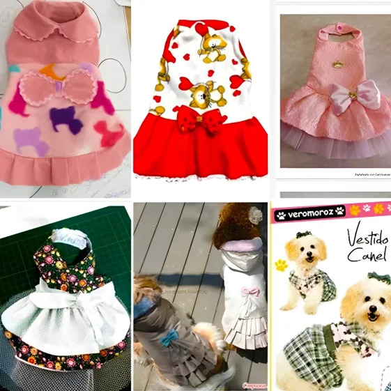 Kit com 80 Moldes de Roupas Pet Cães e Gatos + Modelagem Cirúrgica