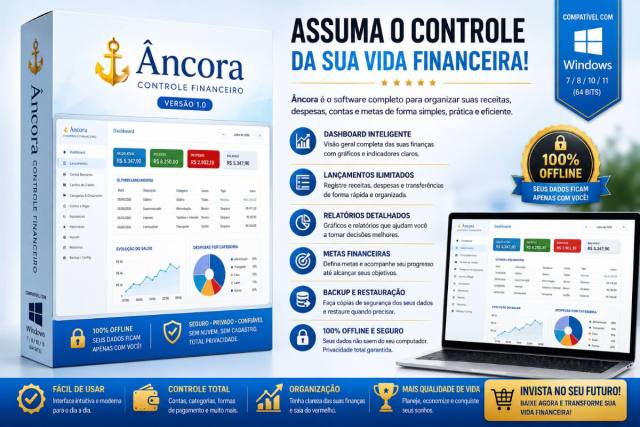 Âncora 1.0 - Software para Controle Financeiro Pessoal