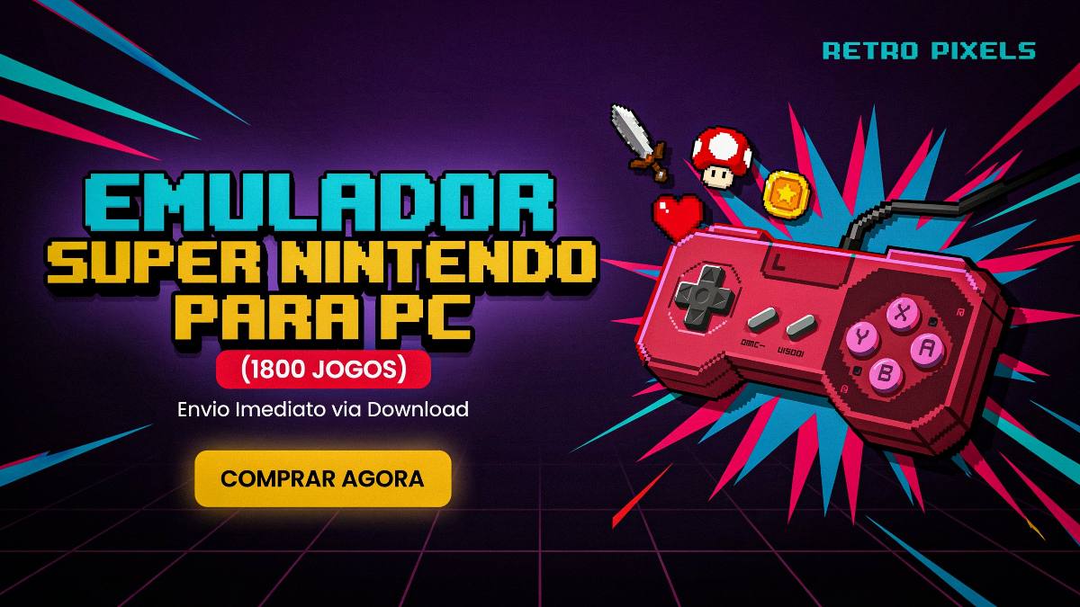 Emulador - Super Nintendo para PC com 1800 Jogos