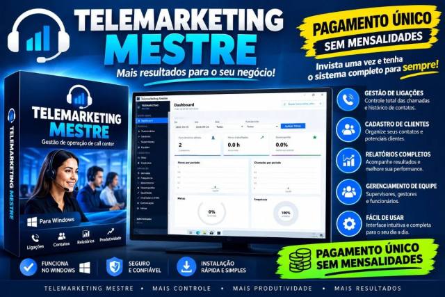 Telemarketing Mestre - Software para Gestão de Call Center