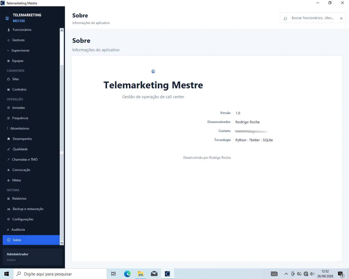 Telemarketing Mestre - Software para Gestão de Call Center