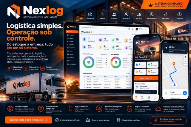 NEXLOG — Sistema de Gestão Logística WMS + TMS com Código-Fonte