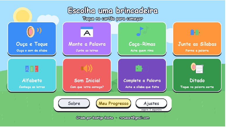 APRENDA MESTRE - Jogo Educativo de Alfabetização Infantil