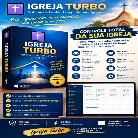 Software Aplicativo para Gestão e Tesouraria de Igrejas