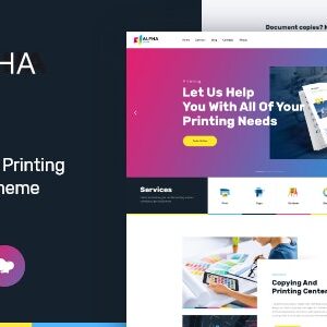 AlphaColor Tema WordPress de serviços de Impressão e Design