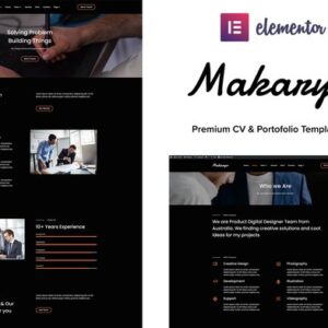 Template Makaryo Portfólio WordPress