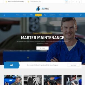 template site automotivo reparos wordpress