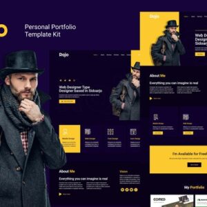 template rojo portfólio wordpress curriculo pessoal