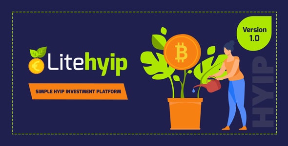 Lite HYIP script para sites de investimentos completo profissional