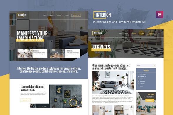 interion interior template wordpress design interiores