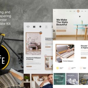 template wordpress pintura papel de parede