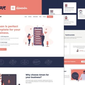 Aman Template Muito Criativo para WordPress