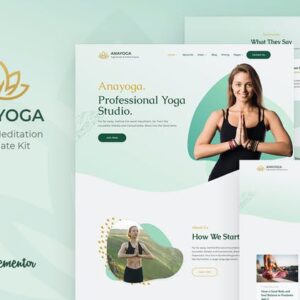 Anayoga - Professor de Yoga & Studio Elementor Template Kit