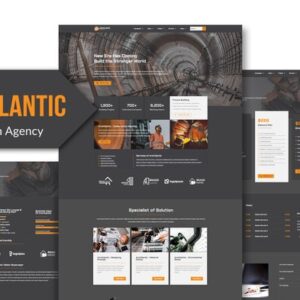 Archtlantic - Kit de Modelo de Elementor da Agência de Construção