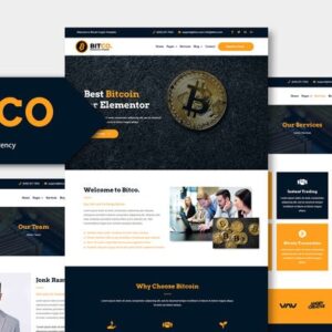 Bitco - Kit de modelo de Bitcoin e criptomoeda template