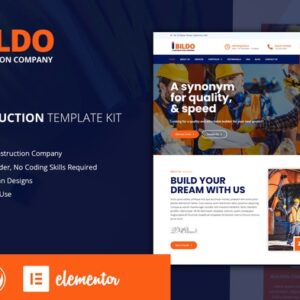 Bildo - Kit de Modelo de Elementor de Construção
