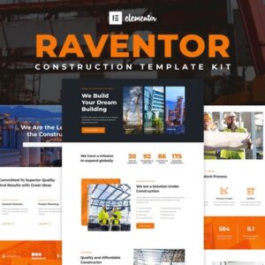 Raventor - Construction & Architecture Elementor Template Kit
