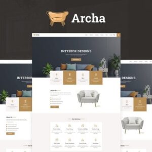 Archa - Kit de Modelos Elementor de Design de Interiores e Arquitetura