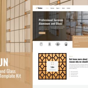 Babun - Kit de moldes para serviços de instalação e reparo de alumínio e vidro