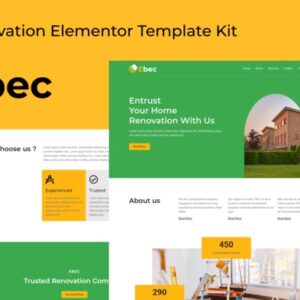 Ebec - Kit de Modelo de Elementor de Renovação