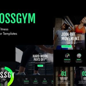 CrossGym - Kit de modelo do Gym & Fitness Elementor
