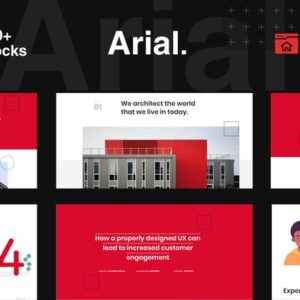 Arial - Kit de modelo de elemento de arquitetura, construção e imóveis