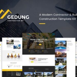 Gedung- Empreiteiro e Kit de Modelo de Elemento de Construção Civil
