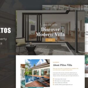 Piltos - Kit de Modelo de Elementor de Propriedade Única