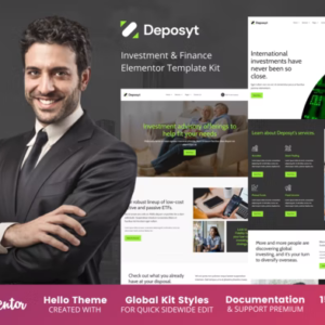 Deposit - Kit de Modelo de Elementor de Investimento e Finanças