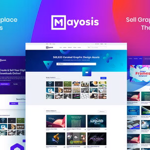 Mayosis - Tema WordPress do mercado digital