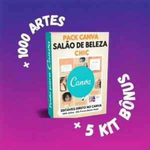 pack canva para sação de beleza