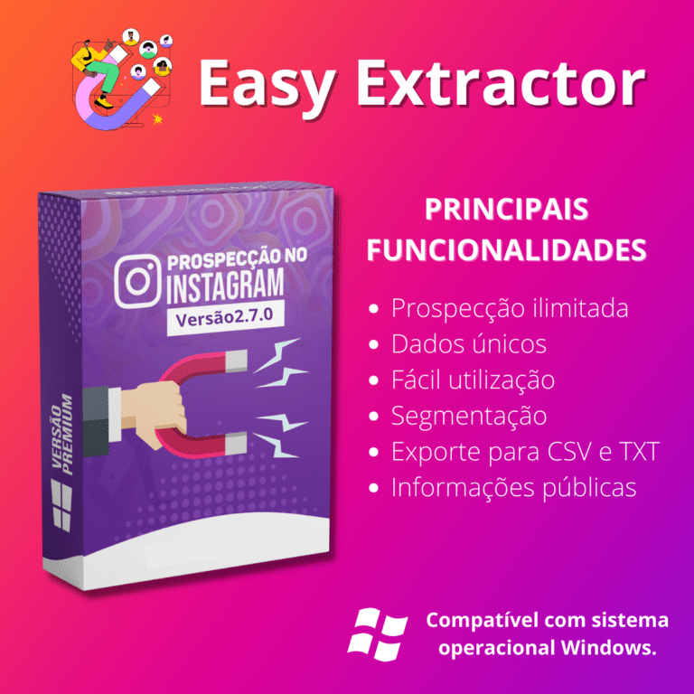 Extensão Easy Extractor Instagram v1.0.0 - Tenha Milhares de Leads Qualificados 2026 — PLW Design