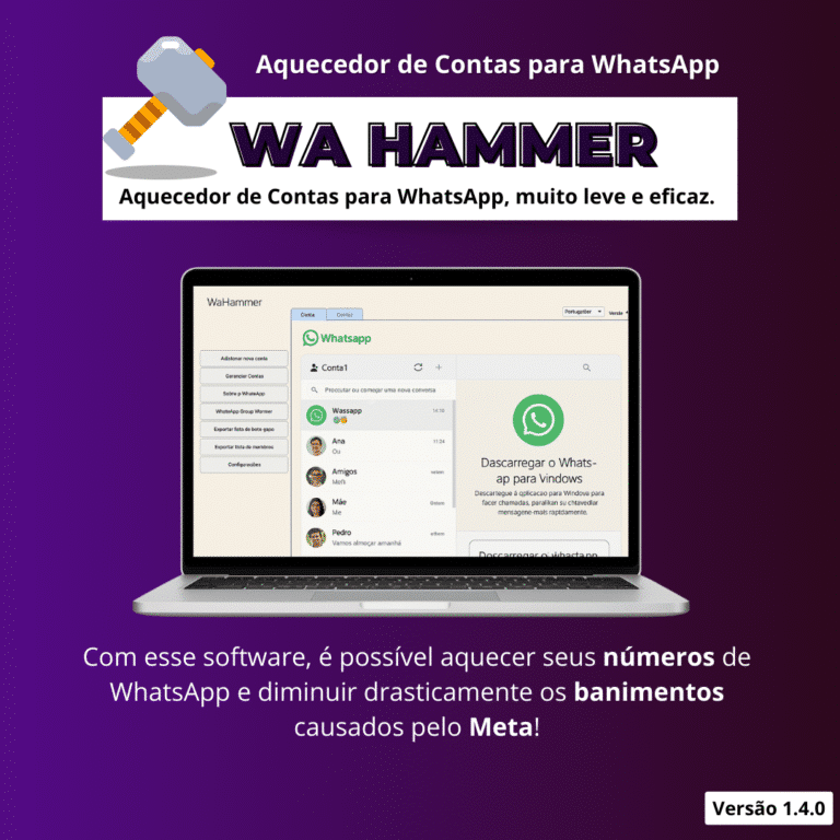 Software WaHammer – Potencialize seu WhatsApp com Aquecimento 2025 — PLW Design