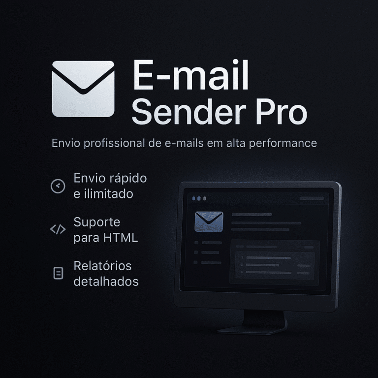 Sender Email PRO – Plataforma de Envio de E-mails em Massa com SMTP ...