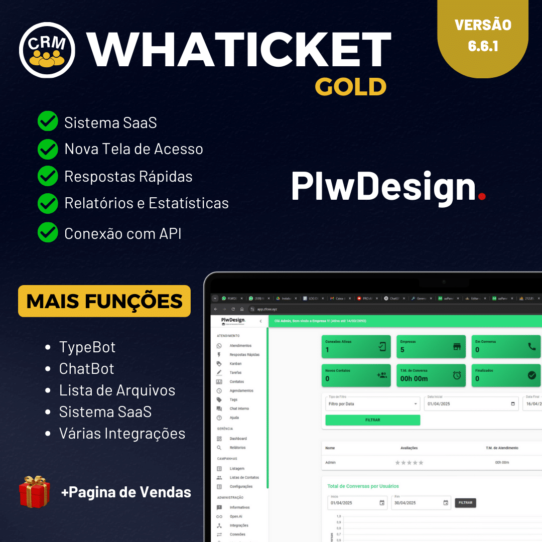 Script ChatBot Multi Atendentes e Multi Departamentos para WhatsApp Business 2026