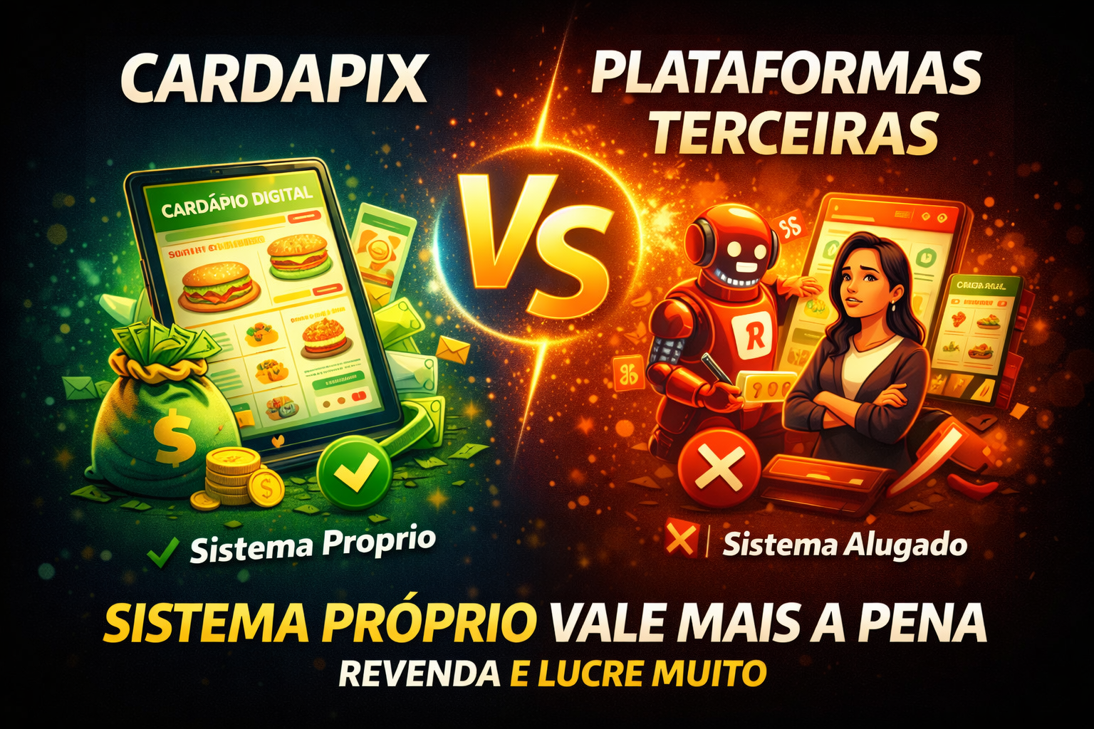 Cardapix vs plataformas de pedidos online: vale a pena ter sistema próprio de cardápio digital?