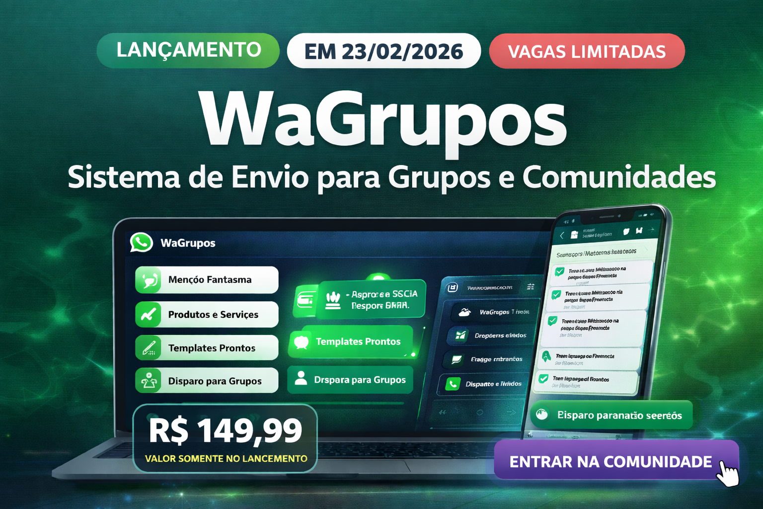 Lançamento WaGrupos