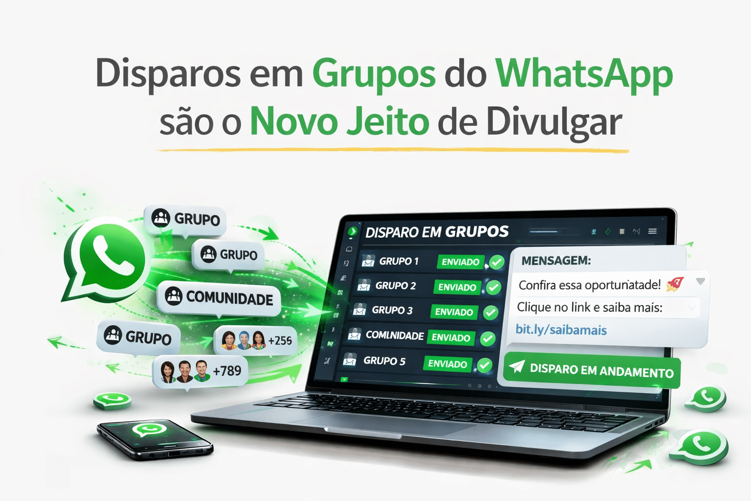 Disparos em Grupos do WhatsApp: Como Ter Menos Banimento e Muito Mais Alcance em 2026