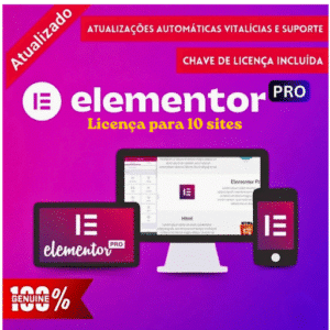 Elementor pró original (Não GPL) 10 sites