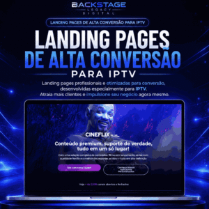 Landing Page Premium para IPTV feito por webdsinger UX/UI