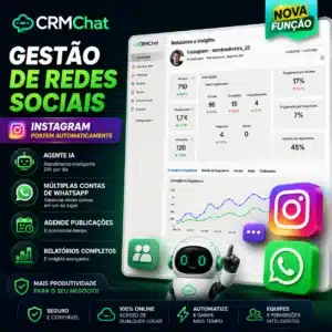 CRM para WhatsApp com Agente IA e Gestão de Redes Sociais 2026